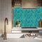 Tile Stickers Teal on Tiles PVC Self Adhesive Wall Tiles Waterproof Bathroom Tile Stickers Oil Proof Kitchen Wallpaper DIY Peel and Stick Floor Tiles 20PC(20x20cm)