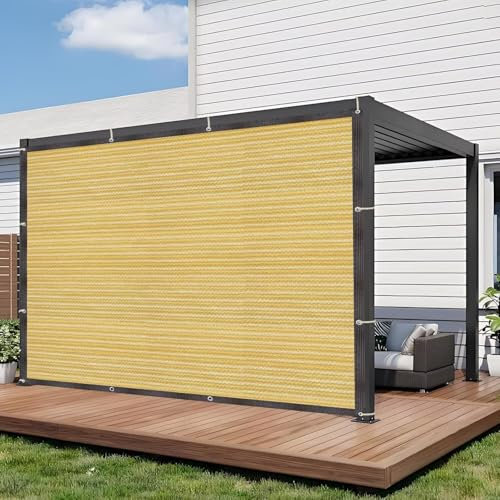 Toldo Rectangular – Red de Sombra, protección contra la Intemperie, 90% Red de Sombra para jardín, Invernadero, Patio, terraza y Camping (2x5m)