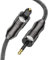 EMK Optical Cables Toslink to Mini Toslink Cable 3.5 SPDIF Fiber Optic Audio Cords Mini 3.5(NOT AUX) Joint Optical Cable for Soundbar, TV, Chromecast Audio, DAC (1Metre)