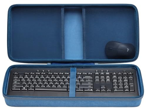 XANAD Hard Case Compatible with Logitech MK540 Advanced Wireless Keyboard and Mouse Combo(Blue)-Inside: 18.3x8.1x1.3
