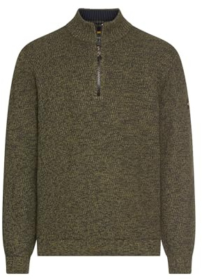 camel active Herren Strick-Troyer mit melierter Struktur