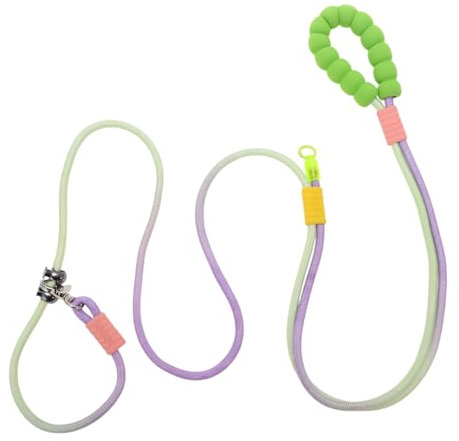 CAPASTEC Guinzaglio per Cani Senza Mani, Guinzaglio Regolabile a Tracolla Multifunzione, Guinzaglio da Corsa 2.5m 8.2ft, Guinzaglio per Addestramento Cani, Manico in Schiuma, Verde Viola