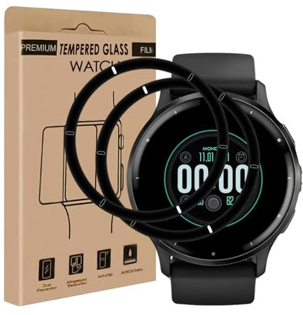 Cable Leader 2 Pack Verre Trempé pour Garmin Venu 2, Résistant aux Rayures protection écran, Haute Sensibilité, à l'épreuve des bulles, Anti-huile, Haute définition Garmin Venu 2 vitre protection
