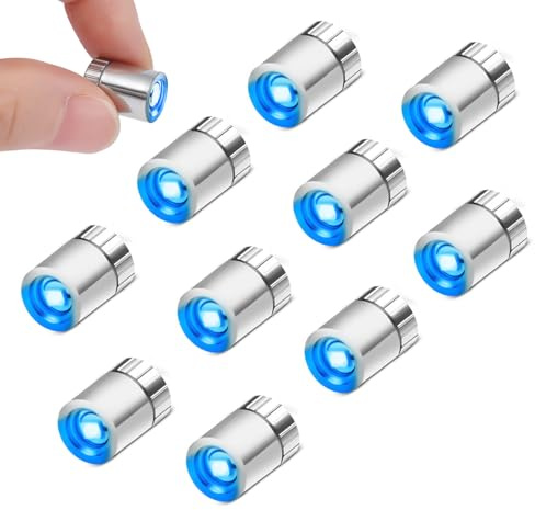 10 Stück Mini LED Licht, Kleine LED Lichter für Puppenhaus, Kleines Licht mit Batterie, Micro LED Lichter für Partydekoration, Vitrinen, DIY-Bastelarbeiten, Puppenhaus Beleuchtung (Blau)