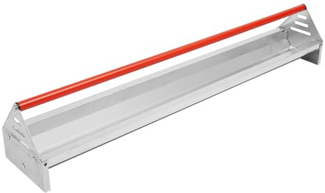 Mangeoire pour poules, 117,5 cm, 15 l, avec système de drainage et barre transversale rotative, alimentation des deux côtés pour 12 poules, distributeur de nourriture pour volailles pour canard, oie