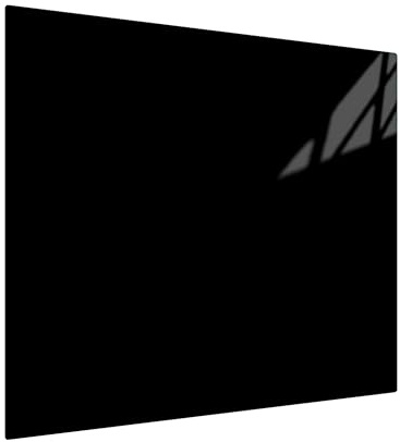Herdabdeckung Glas Schwarz 1 Teilig 80x52 – Gehärtetes Glas Schneidebrett & Ceranfeld Abdeckplatte – Hochglanz & Blickdicht – Schutz für Induktion, Ceran