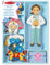 Melissa & Doug- Coffret Personnage Bois magnétique Julia 24 pièces, 15164