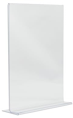 SECURIT - Acryl-Aufsteller - Format DIN A4 - Für Bars, Restaurants, Cafés, Geschäfte - Transparentes Acryl