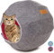 PawArea Katzenhöhle | Einstellbarer Katzenkorb zum Schlafen | perfekte Kuschelhöhle für Ihre Katze | langlebig, stabil & modern | idealer Katzen Schlafplatz (Rosa)