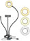 Movo VGC-3 Selfie Ring Light Stand with Cell Phone Holder and Third Flexible Arm with a 1/4 Mount for Microphones - for TIK Tok, YouTube, Live Stream, Tutorial, Vlog - Compatible with iPhone/Android