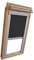 Verdunkelungsrollo THERMO Alu-Rückseite für VELUX Dachfenster TYP GGL/GPL/GHL - 206 - Farbe Dunkelgrau - mit Aluminium Seitenschienen - KLICK Montage