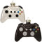 JOYIN Weihnachten Glas Videospiel Controller Ornament Weihnachtsbaum Geblasene Dekoration Schwarz und Weiß 2 Stück Set