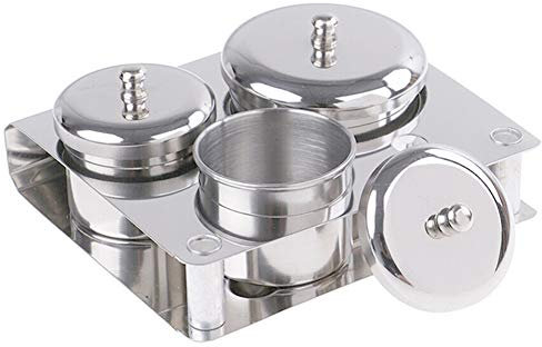 Nail Art Acryl Flüssig Pulver Kit Dappen Dish für die Nägel Alkohol Monomer Prime Container Halter Maniküre Container Flüssig Pulver Cup Crystal Tools Spenderbehälter mit Deckel für Frauen