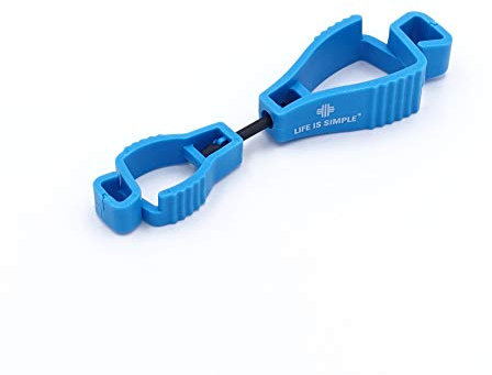 LIFE IS SIMPLE Tarp Clip Clip pour gants | Porte-gants pour pompiers | Porte-gants de police | Clip à gants pour gants de travail, quincaillerie, jardin