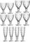 Leonardo Brindisi Kelch-Glas 12 er Set, Weißwein-, Rotwein- und Sekt-Gläser, spülmaschinenfeste Kelch-Gläser, Champagner- & Wein Gläser, 021598