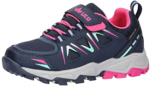 Lico Unisex Kinder Allen Vs Cross-Laufschuhe, Marine Pink Türkis, 28 EU
