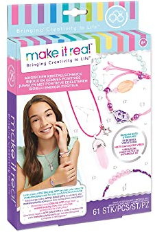 Make It Real 2901211 DIY Magischer Kristallschmuck, Bastelset für Kinder, Schmuck selber machen, Schmuckdesign