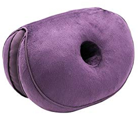 PORRASSO Cuscino Sedia Cuscino per Sedile Memory Foam Cuscino da Seduta Pieghevole Ergonomica Traspirante Comoda Sollevare i Fianchi Disponibile Tutte Le Stagioni per Casa Ufficio Auto Viola