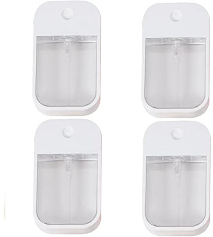 Luxylei Mini Nachfüllbare Händedesinfektion Flasche 4pcs 45 Tragbarer Leerer Duft Alkohol Kosmetischer Behälter Sprühduftpumpe