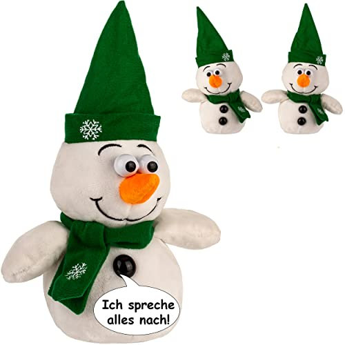 NACH sprechende & tanzende Figuren Motiv frei wählbar Schneemann Ich spreche Alles nach & bewege Mich dazu aus Stoff/Plüsch - 26 cm - Plüschtier - m..