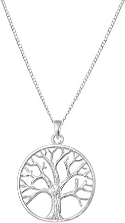 FRIEDA+PAUL Tree of Life Baum des Lebens Lebensbaum Damen Frauen Mädchen Halskette Anhänger 2-tlg. Set 925 Sterling Silber