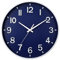 HZDHCLH Wall Clock 12 Inch Silent Non Ticking Clock for Living Room Bedroom Kitchen Office (Navy blu)