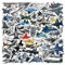 50Pcs Fighter Plane Stickers Laptop Car Scrapbook Phone Skateboard Suitcase Luggage Bike Fighter Stickers Vinyl Waterproof Aesthetic Personalised Stickers for Teens Boys Girls Adults Children