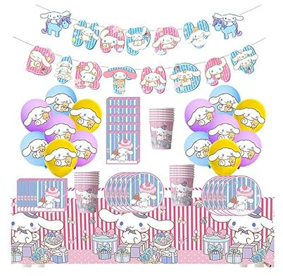 Decorazione Compleanno Cinnamoroll Festa Compleanno Sanrio Palloncini Festa Cinnamoroll Striscione Compleanno Sanrio Set Stoviglie Festa Sanrio Feste Stoviglie Set Cinnamoroll Stoviglie Festa