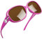 Joopin Occhiali da Sole da Donna Polarizzati Grandi Protezione UV400 Retrò Vintage Oversize Rettangolari Occhiali donna da Sole (Lente Marrone Montatura Rosa)