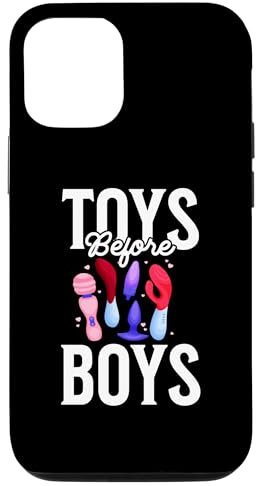 Inappropriate Humor Co. iPhone 12/12 Pro Two-Part Heavy Duty Polycarbonate & TPU Case - Toys Before Boys Adult Humor