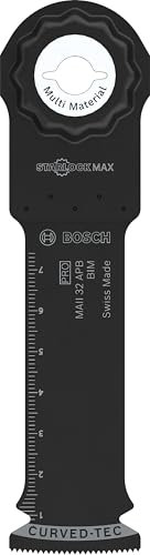 Bosch 1x PRO Multi Material MAII 32 APB Multitool Blade (for Wood with Nails, Metal Sandwich, Width 32 mm, Professional Accessory Multitool)