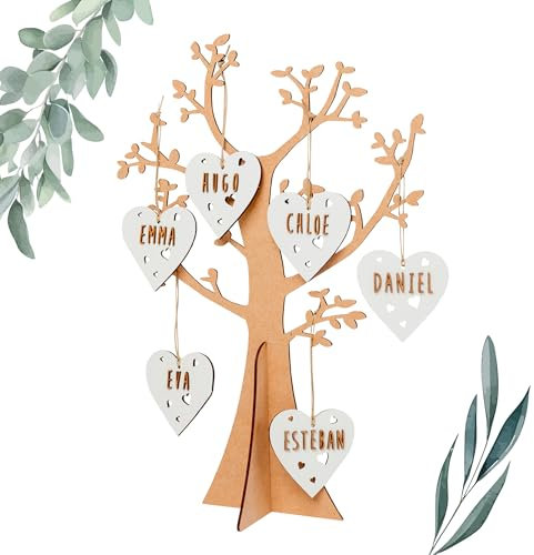 WONDEE Arbre de Vie personnalisé décoratif [4 modèles] Cadeaux Originaux pour Femme personnalisés, Cadeau fête des mères, Cadeaux Originaux Noël, Anniversaire pour mères, Grands-mères et épouses