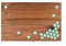 Guowall Schneidebrett aus Akazienholz, Grün Epoxidharz, für Küche, Mahlzeiten, Serviertablett, 38x25x2cm