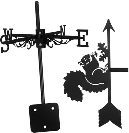 BESPORTBLE Girouette Décoration Écureuil Girouette Outil De Mesure du Vent Indicateur De Vent De Parc Girouettes Animaux Girouette De Terrasse Girouette Extérieure Girouette Écureuil