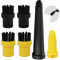 6 Stück Dampfreiniger Zubehör Set für Kärcher SC1-SC5 CTK10 CTK20, Rundbürstenset für Kärcher Dmpfreiniger Zubehör, 4 Rundbürste,1 Düsen und 1 Erweiterte Düse, Dampfreiniger Ersatzteile für Kärcher