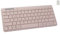 Bnnwa Clavier Bluetooth sans Fil, Bluetooth + 2,4 G Double Mode, Petit Clavier Externe sans Fil Portable pour Tablette Android, téléphone, iPad Pro, Air, Mini, iPhone, Windows Surface (Rose)
