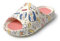 JOMIX Claquette Femme Imprimé Tongs Femmes été en Caoutchouc Confortables Légères pour Piscine Plage Mer (Rose, 40-41)