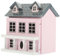 KICHOUSE Miniatur Holz Villa Puppenhaus Mini Villa Modell Für Kreative Gestaltung Süßes Und Elegantes Design Für Wohnaccessoires Und Sammlerstücke