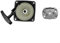 Lanceur de démarrage pour débroussailleuses, tondeuses à gazon, débroussailleuses, pièce de rechange, distance du trou de fixation de 67 mm, longueur de la corde de 85 cm, noir et argenté
