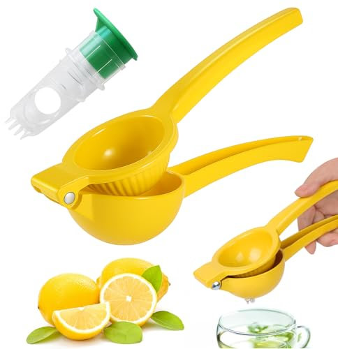 2 Pcs Lemon Squeezers, Lime Squeezer Heavy Duty, Lemon Juicer Hand Press, Lime Juicer for Cocktails for Fruits Citrus Ideal for Lemonade, Cocktails, Bars