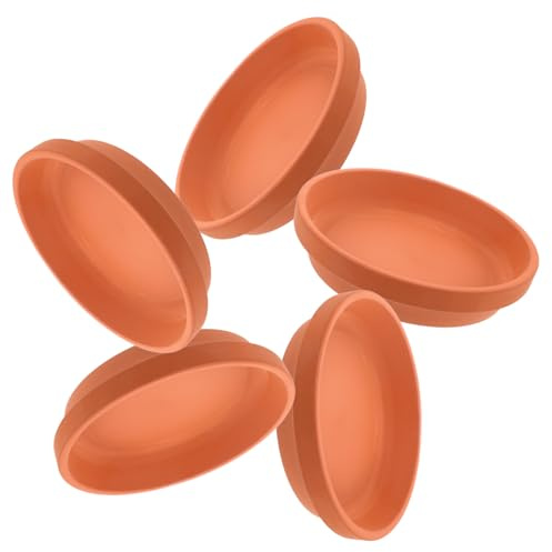 JOINPAYA 5 Piezas Platos para Macetas con Bandeja De Goteo Bandeja De Terracota Redonda para Maceta De Barro Plato para De Interior y Exterior