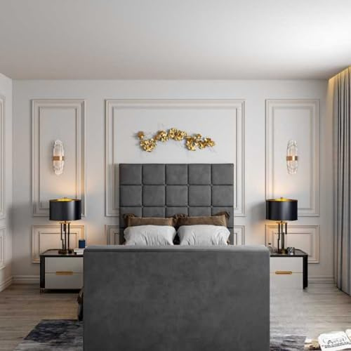Urban Craft Remote Control TV Bed | Hydraulic Ottoman Storage, 54 Lift Mechanism, 6 Colors | Space Saving Luxury Bed Frame (Plush Silver, Single)