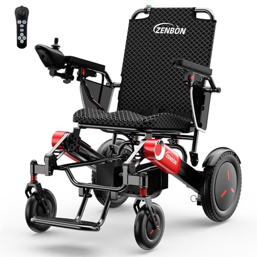 Sedia a Rotelle Elettrica Pieghevole Leggera per Disabili: 700 W Sedia a Rotelle Elettrica - Carrozzina Elettrica a Doppia Batteria per Anziani fino a 150 kg