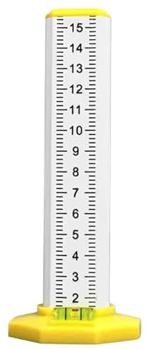 Nivellierwerkzeug – PVC-Aluminiumlegierung, 15 x 6 x 6 cm, Decken-Nivelliersystem, Höhenmarkierungslineal mit magnetischer Basis, Doppelnutzung, Präzisionslehre für Zuhause, Garage, Boden