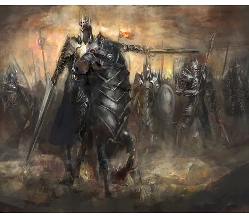 decomonkey Fototapete selbstklebend Drachen Ritter 392x280 cm XL Selbstklebende Tapeten Wand Fototapeten Tapete Wandtapete klebend Klebefolie Schloss