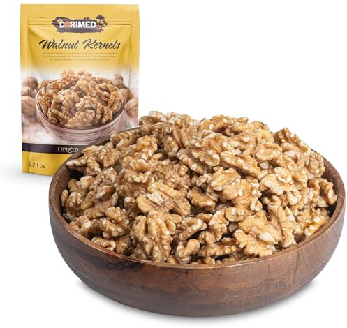 Cerneaux de noix 1 Kg I gros calibre I non salés I Naturels I Crus I Sains et nutritifs I sans OGM I Pour les régimes végétaliens et végétariens.