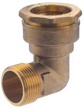 Raccord PE Laiton Coude Ø32 - Mâle 26x34 (1') NOYON & THIEBAULT