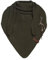 KNIT FACTORY - Coco Dreiecksschal Deluxe - Damen Strickschal mit Wolle - Hochwertige Qualität - XXL Schal - 190 x 85 cm - Khaki