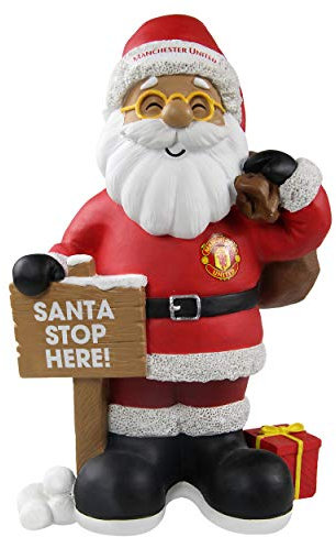 Forever Collectibles UK FOCO Man United FC Weihnachtsmann, Kunstharz, hochwertig, 25,4 cm