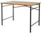 Schreibtisch RENRUIRUI- Computertisch Retro Landhausstil Home Büro Spiel Lernen Workstation Schwarz Metallrahmen Leicht Zu Montieren